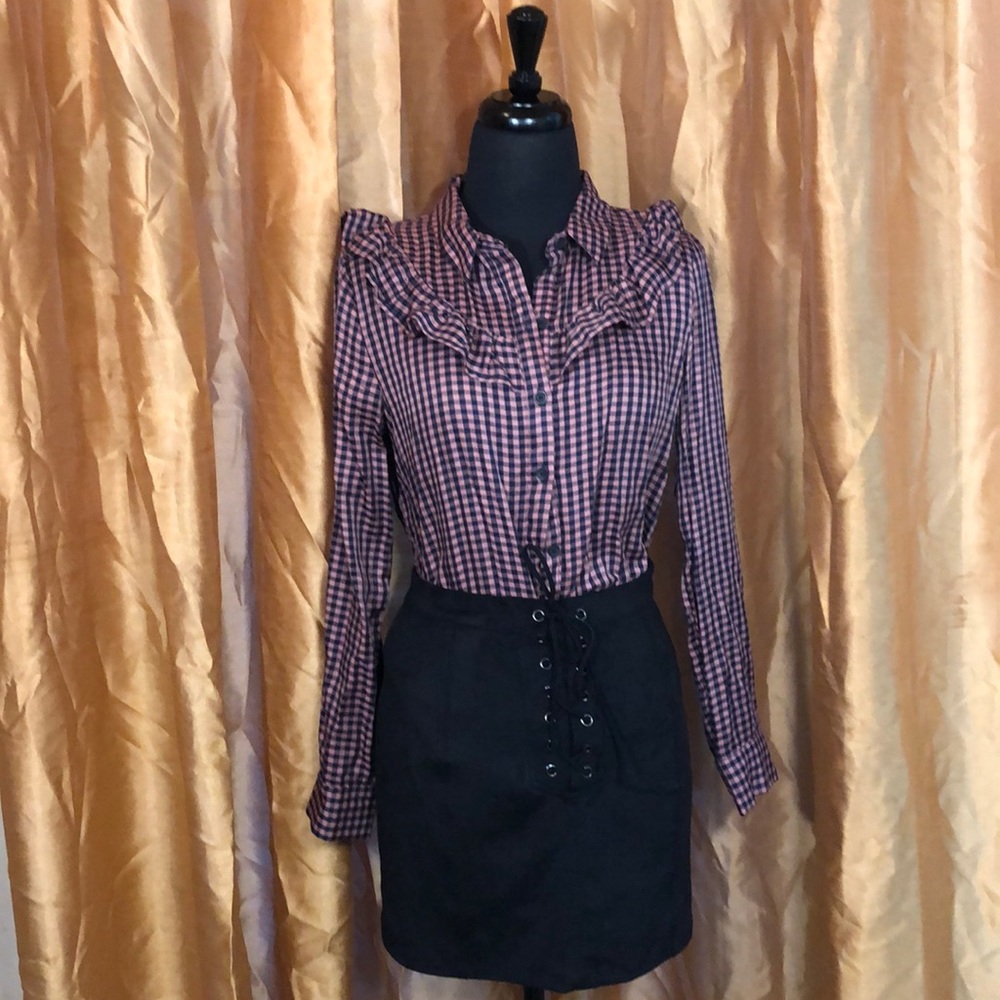**suede Skirt** NWOT